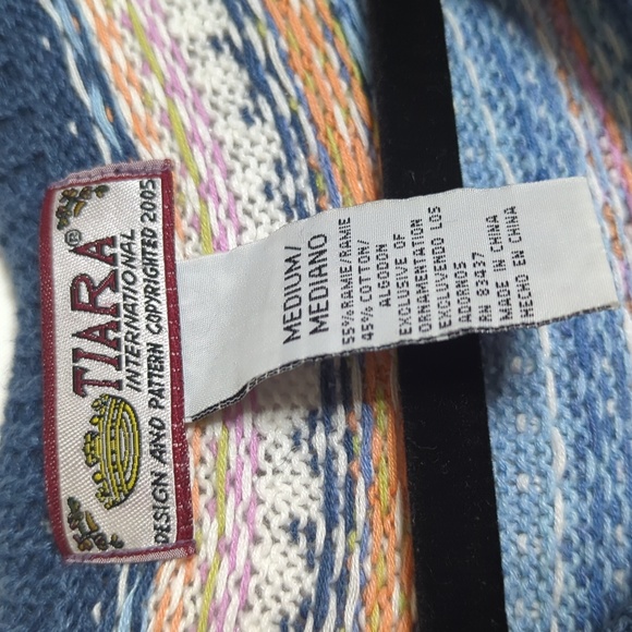 Tiara International faire isle knit cardigan - Picture 4 of 9